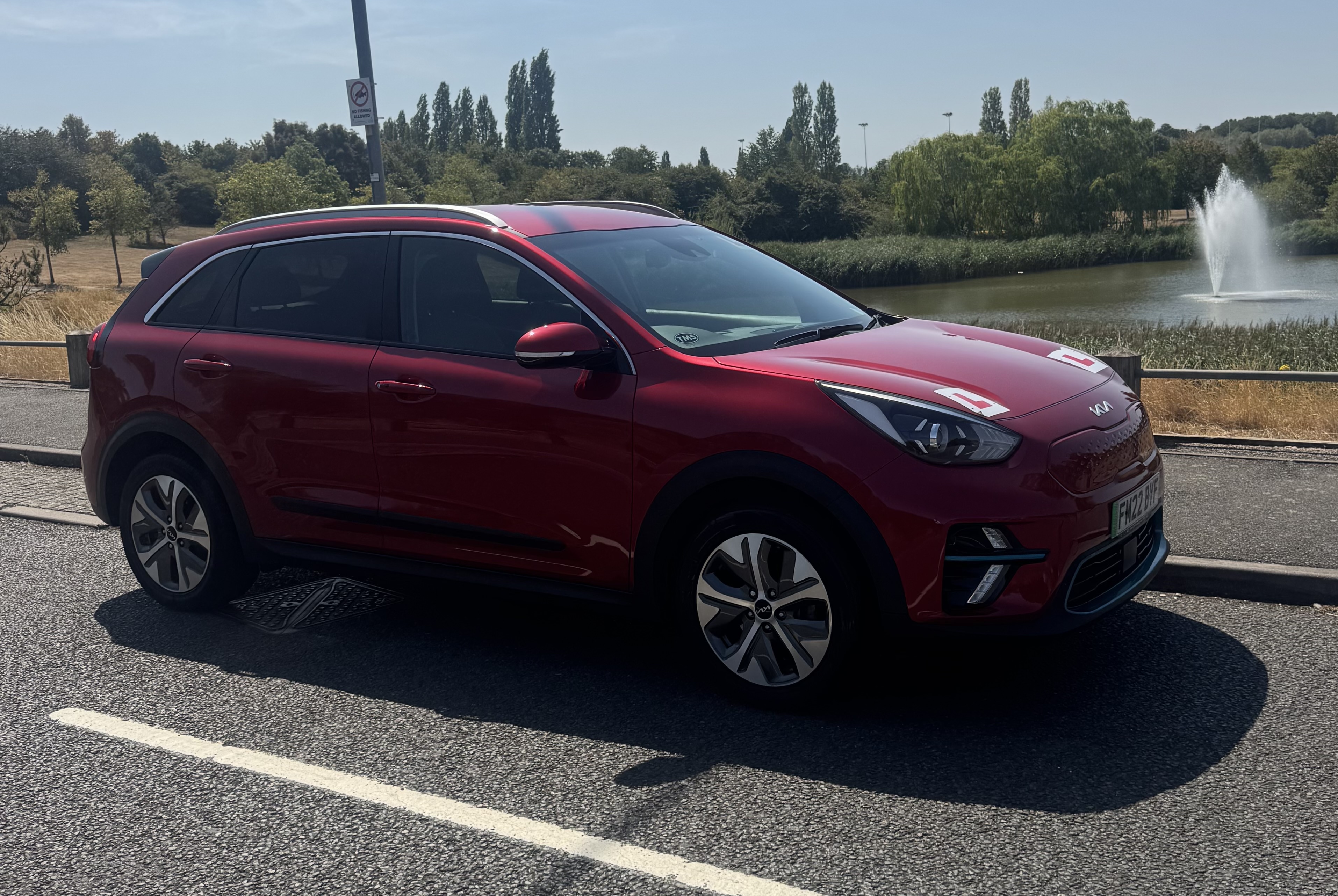 Kia E-Niro electric vehicle used for automatic driving lessons with Trevor
